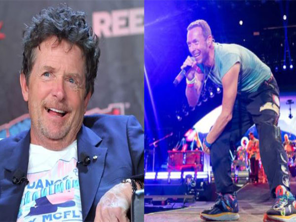 Michael J Fox joins Coldplay on stage at Glastonbury