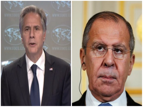 US Secy Blinken holds "frank and direct" conversation with Russian FM over phone call
