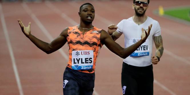 Noah Lyles pulls Diamond League 200m title