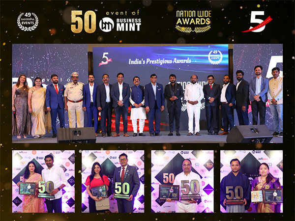 Milestone Celebration: Business Mint Honors Excellence at its 50th Event - Nationwide Awards in Hyderabad