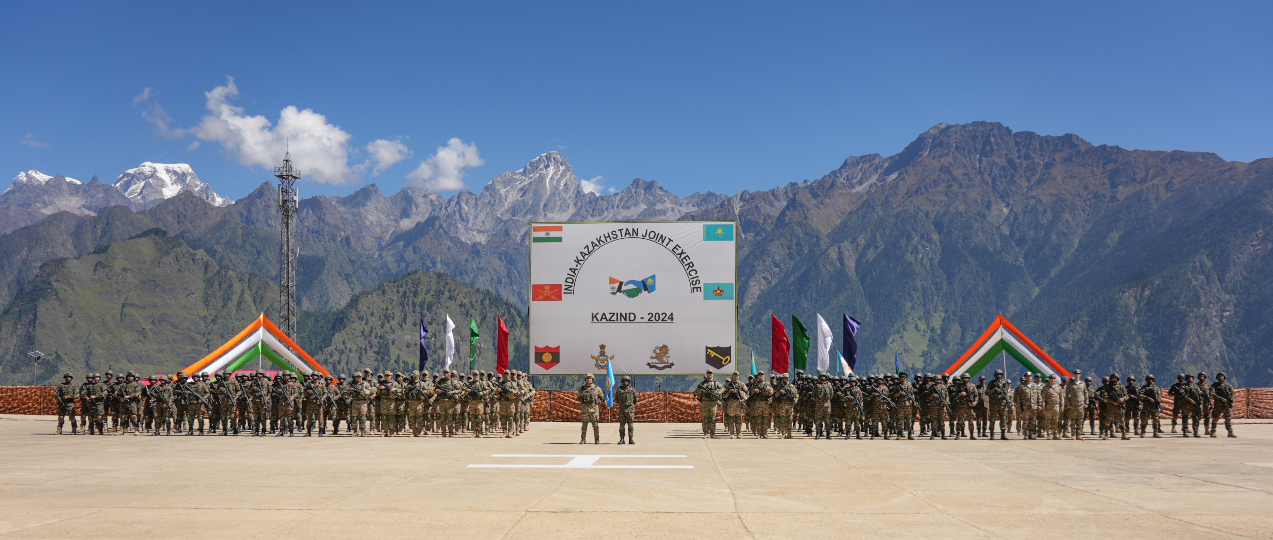 India-Kazakhstan Joint Military Exercise KAZIND-2024 Kicks Off

