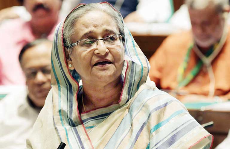 Hasina makes public speech after landslide victory in controversial polls