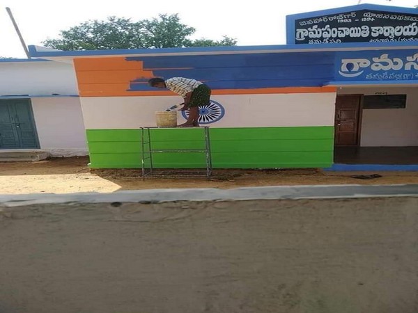 Andhra govt under attack over painting of public properties in YSRCP colours