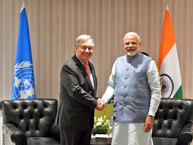 PM Narendra Modi meets UN chief Guterres on sidelines of G20 summit