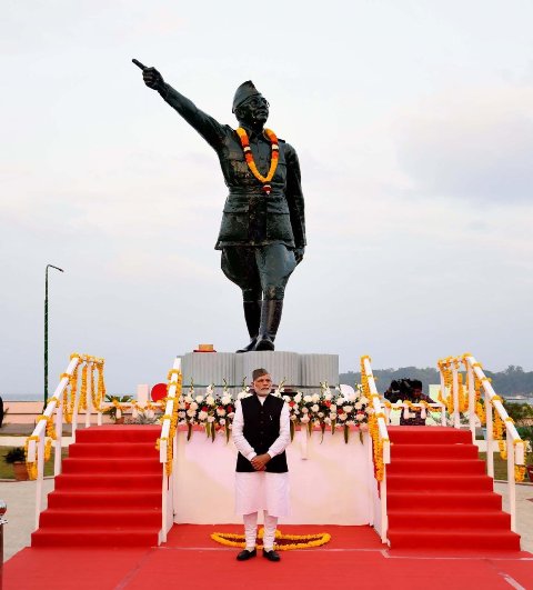 PM Modi remembers Netaji Bose on 75th Anniversary of tricolour hoisting at Port Blair