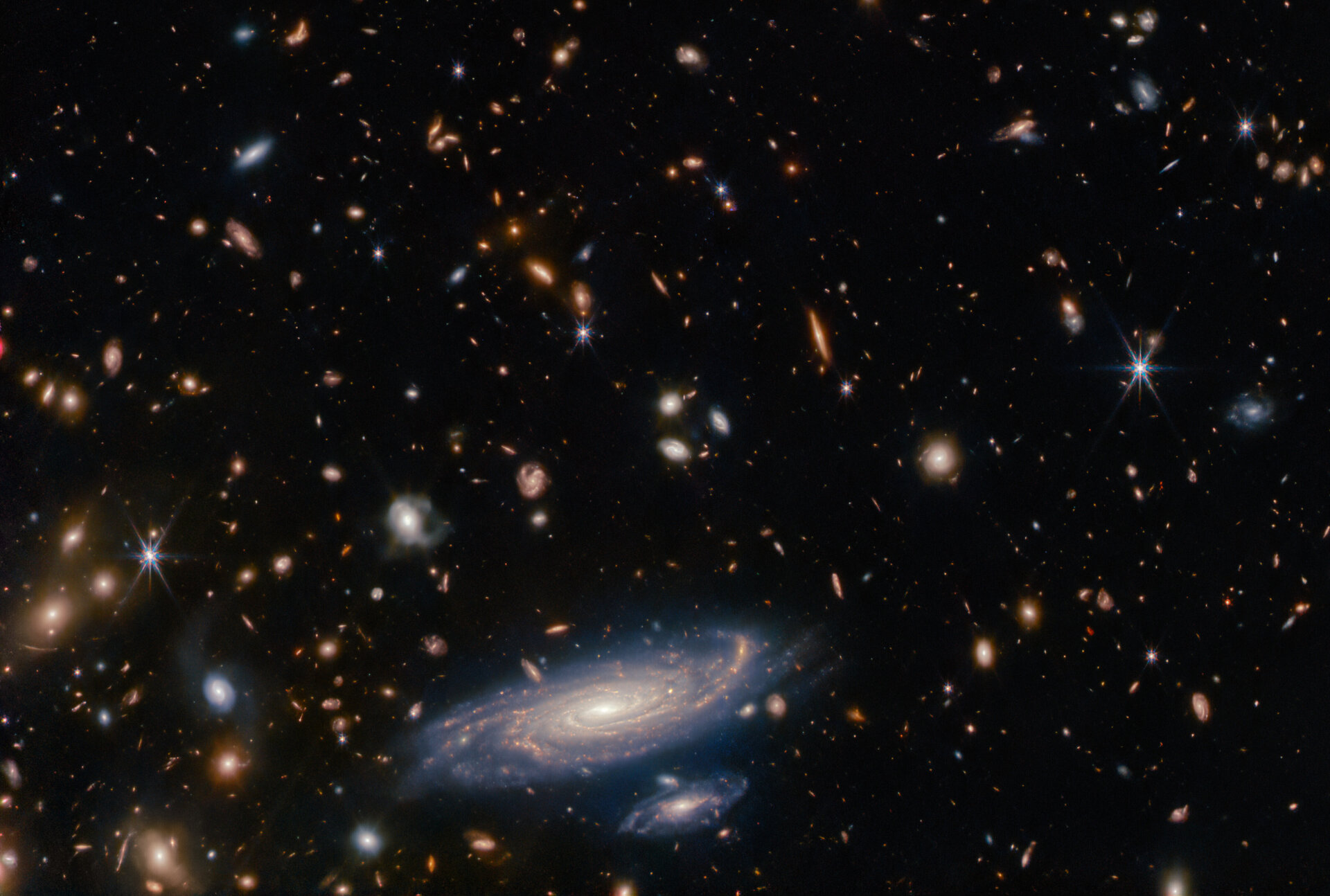 Webb captures a crowded field of galaxies: Check out this spectacular pic
