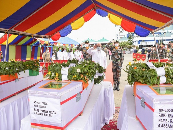 Manipur CM pays tribute to Assam Rifles jawans killed in ambush
