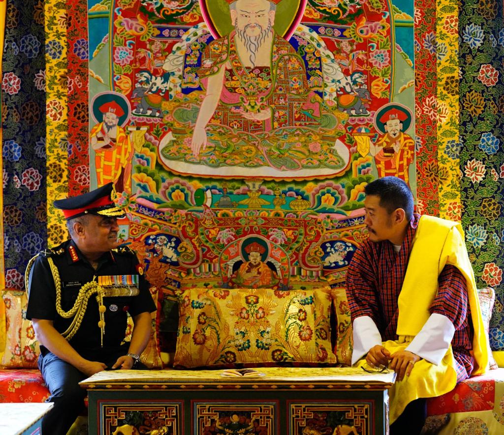 Army chief meets Bhutan King in Thimphu; focus on further boosting enduring strategic ties