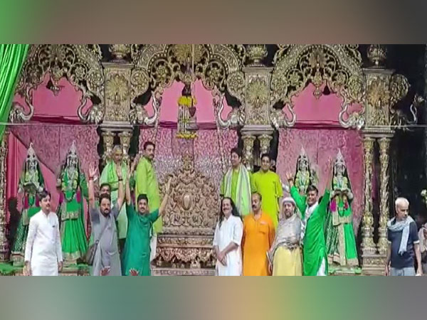 Haryali Teej: Devotees gather at Banke Bihari Temple in Mathura