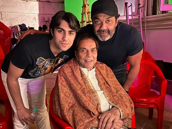 Bobby Deol pays surprise visit to father Dharmendra on the sets of 'Rocky Aur Rani Ki Prem Kahani' 