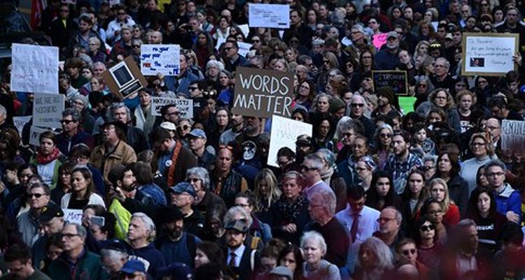 Pittsburgh mourns US synagogue victims, protest Trump's visit