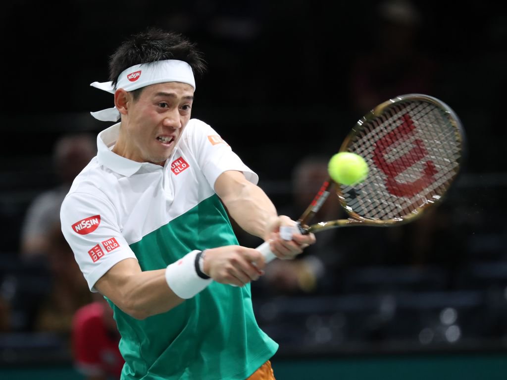 Tennis: Japan's Nishikori beats French Mannarino at 2nd round of Paris Masters 