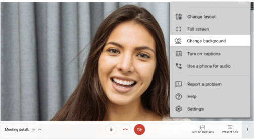 Google Meet adds support for custom virtual backgrounds