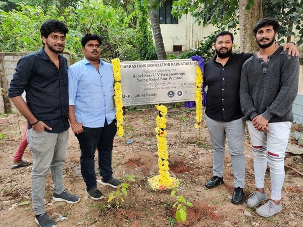 Prabhas Fans Association of Karnataka plants 180 saplings under Green India Challenge