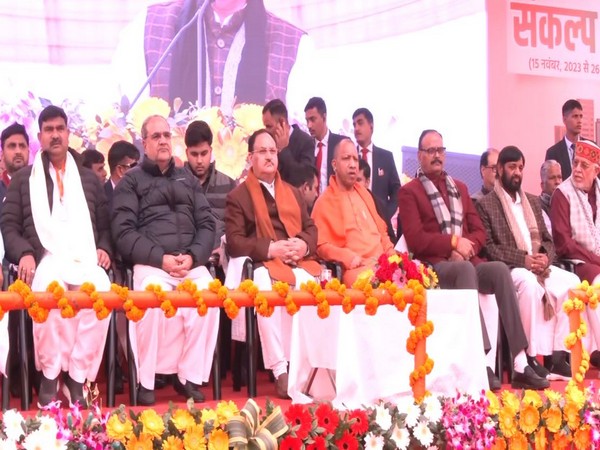 UP: Yogi Adityanath, JP Nadda attend 'Vikas Bharat Sankalp Yatra' in Lucknow