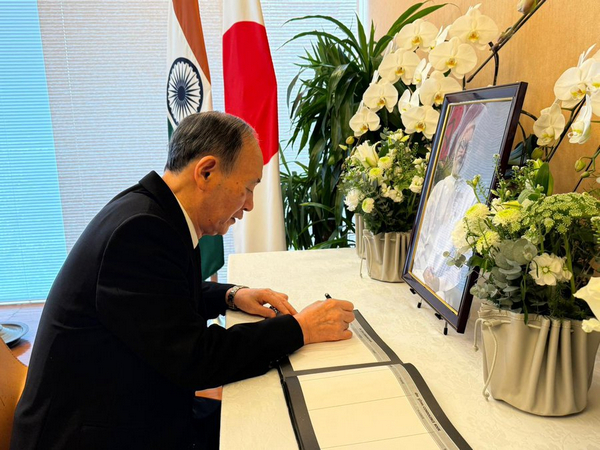 Yoshihide Suga Pays Respect to India's Visionary Leader Manmohan Singh