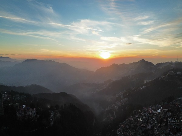 Shimla's Enchanting Sunset Amidst Year-End Reflections