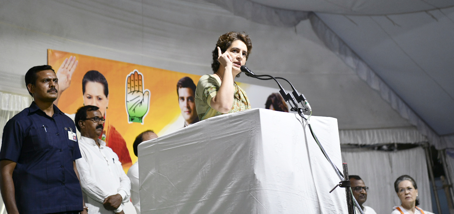 Priyanka talks tough with Cong workers; says they have let the party down