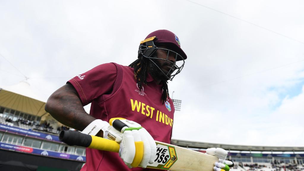 Gayle's fireworks take Windies to 158 for 2 before rain stopped play in 3rd ODI
