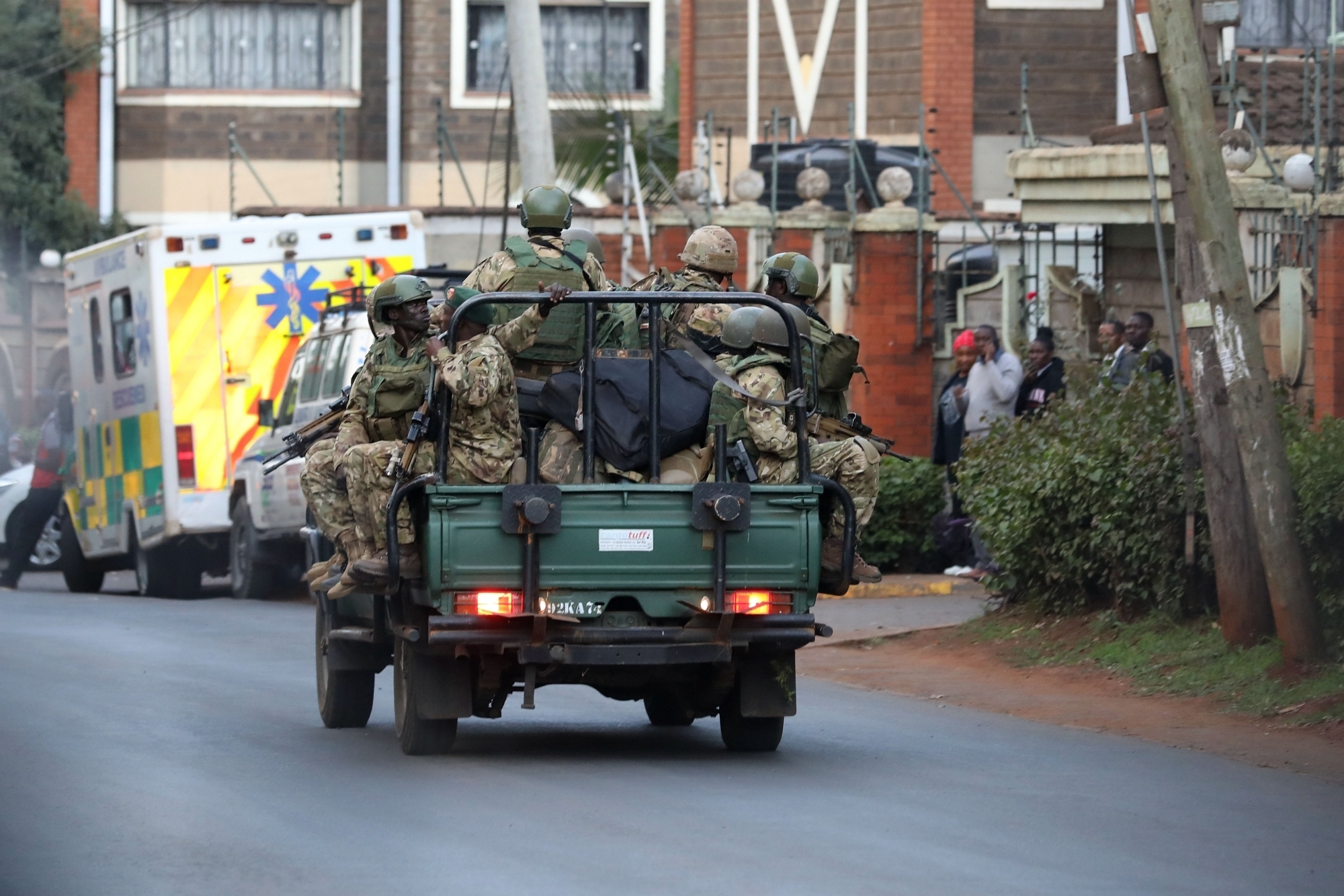 UPDATE 1-Kenya arrests three men for trying to breach British army camp