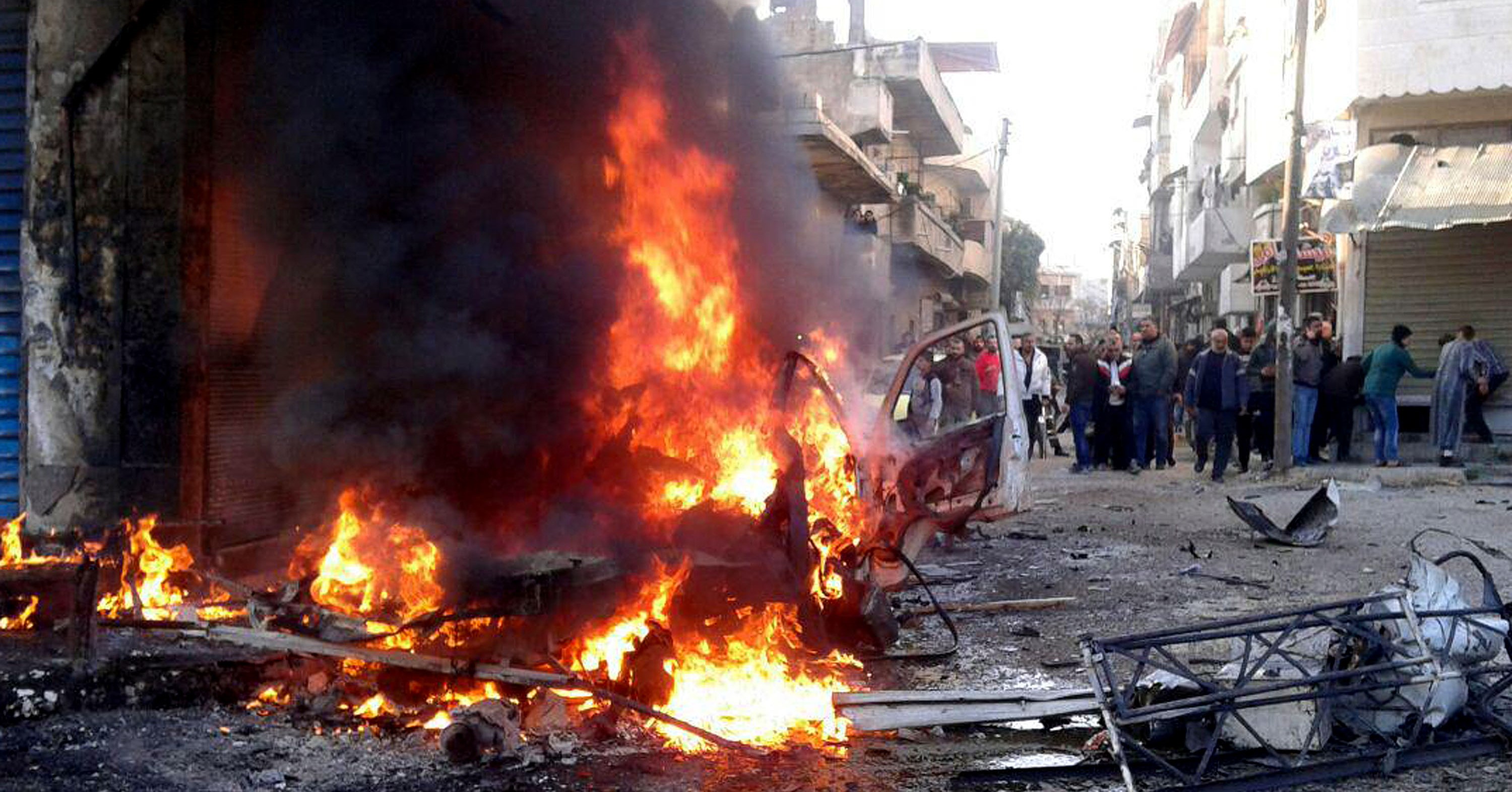 Car bomb explodes in vegetable market in northern Syria - state media