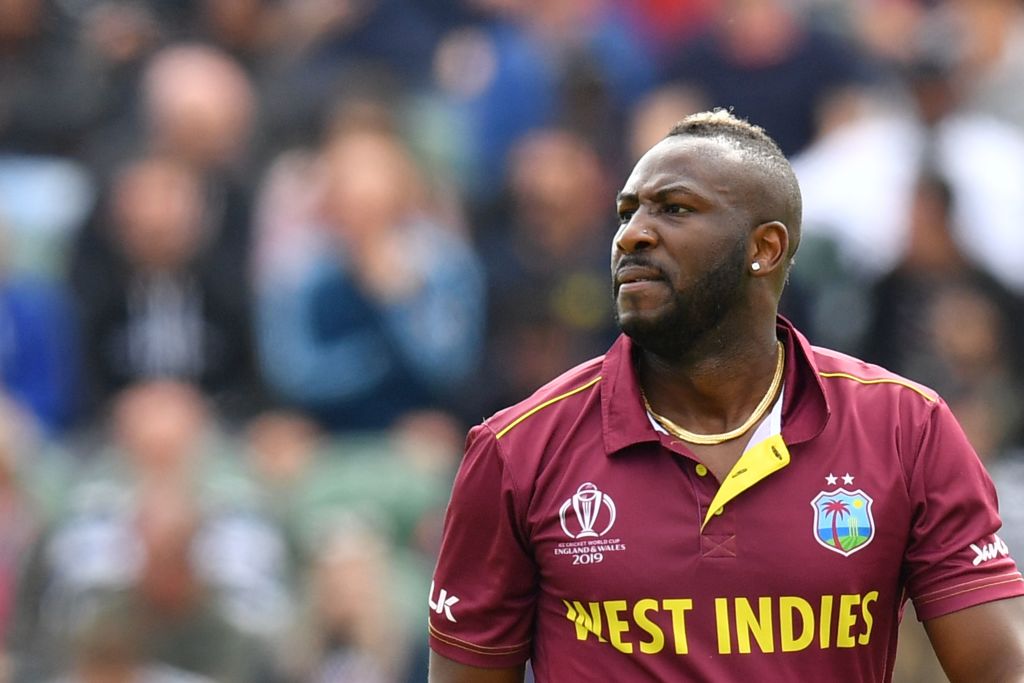 Cricket-Windies' Russell cleared of serious injury after head blow