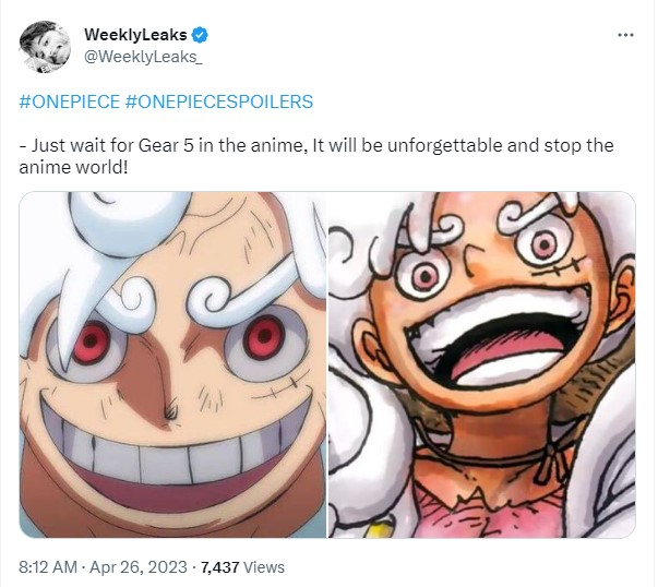 How some fans read Gear 5th : r/OnePiece