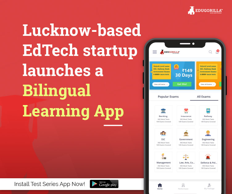 Lucknow-based StartUp EduGorilla launches bilingual learning app